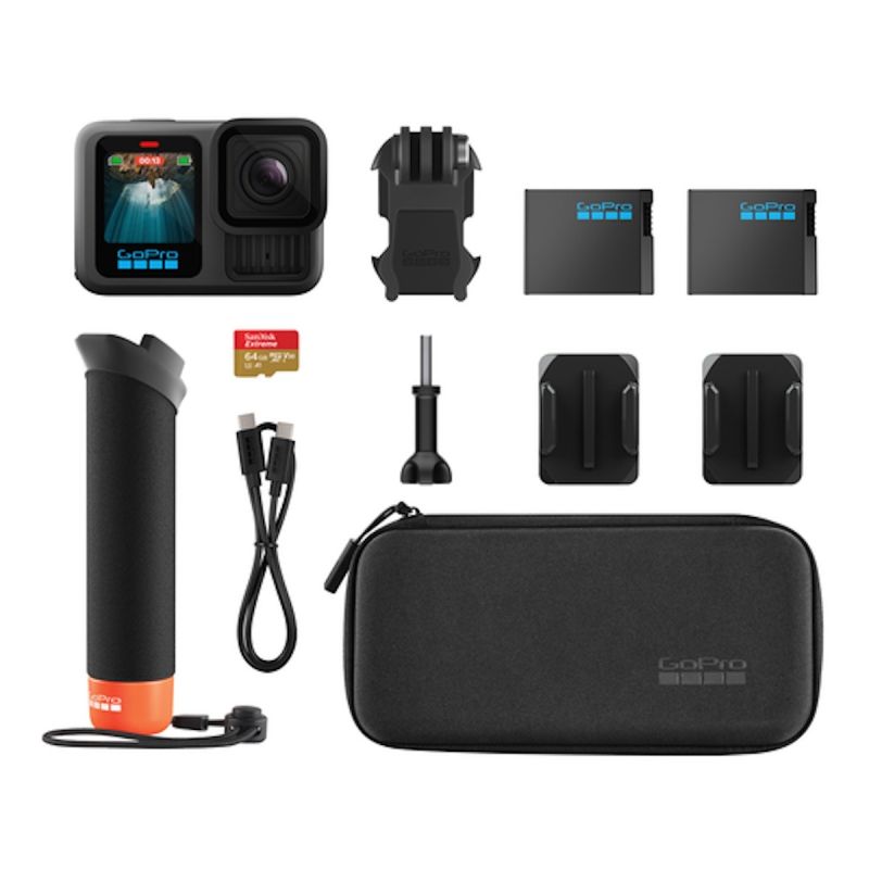 0810116381630 (2) GoPro HERO13 (Black) + Accessories Hard Bundle – Image 1