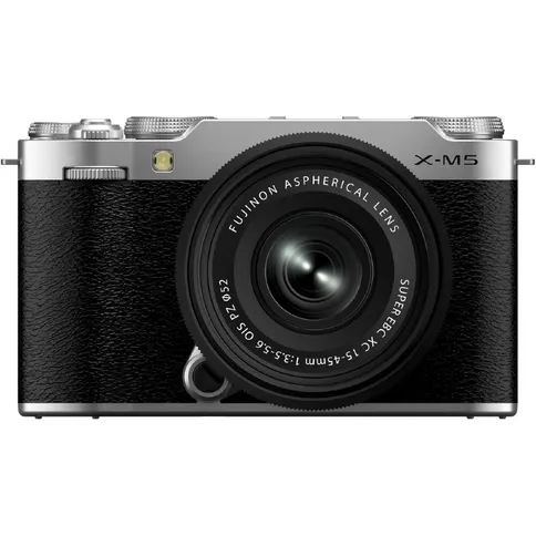 4547410547726 (1) Fujifilm X-M5 Silver + Fujifilm XC 15-45 mm f/3.5-5.6 OIS PZ – Image 1