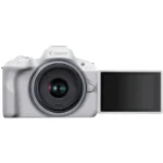 Canon EOS R50 White + Canon RF-S 18-45mm f/4.5-6.3 IS STM – Image 3