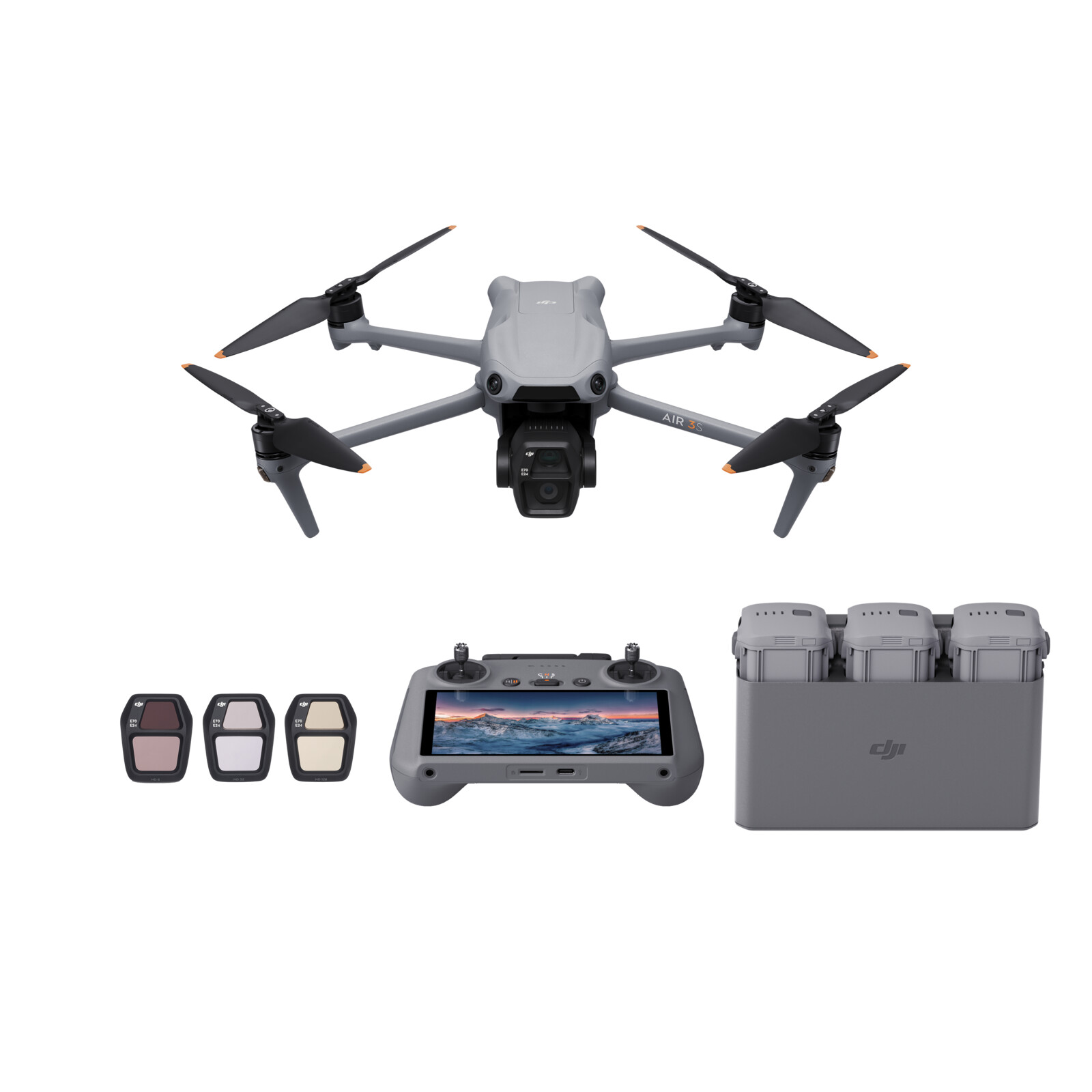 69415659899321 DJI Air 3S Fly More Combo (DJI RC2) – Image 1