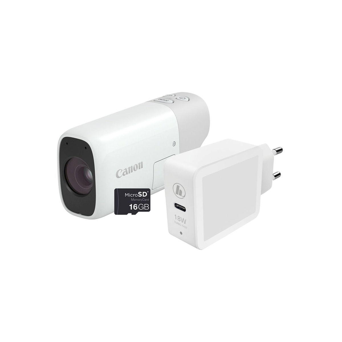 87145746689181 Canon PowerShot Zoom Essential Kit - White – Image 1